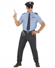 Smi Karneval Kostüm Zubehör Polizei Helm mit Blinklicht Polizist Bobby 