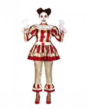 Noble Killer Clown Damen Kostüm für Erwachsene 