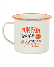 Pumpkin Spice Enamel Mug 