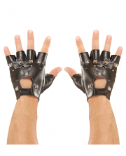 Rocker & Biker Handschuhe mit Nieten 