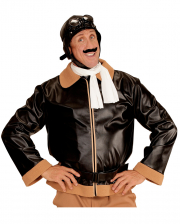 Antike Flieger Jacke mit Mütze & Schal