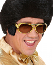 Kostümbrille Rock 'n' Roll mit Koteletten