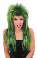 Rockstar Wig Neon Green