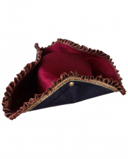 Romantic Pirate Hat With Ruffle Braid 