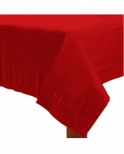 Rote Tischdecke aus Papier 1,37 x 2,74 m 