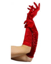 Lange Damenhandschuhe rot 
