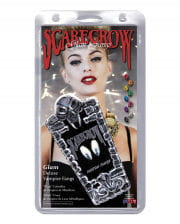 Scarecrow Vampir Eckzähne chromfarben 