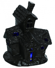 Scary Glitter Haunted House Decoration With LED 