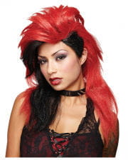 Punkrock Wig Red-black 