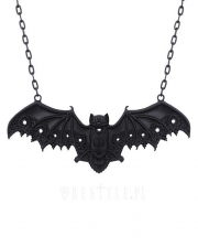 Schwarze Gothic Fledermaus Halskette 