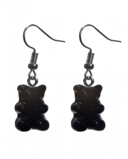 Black Gummy Bear Earrings 