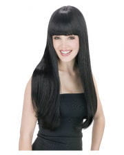Long Hair Wig With Pony Black 