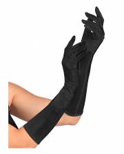 Satin Gloves Black 