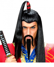 Genghis Khan beard black 