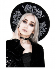 Black Witch Hat With Fortune Telling Symbols 
