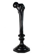 Schwarzer Oberschenkelknochen Kerzenleuchter 34cm 