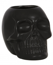 Black Skull Ceramic Toothbrush Holder 