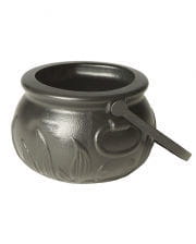 Hexenkessel klein mit Flammenmotiv