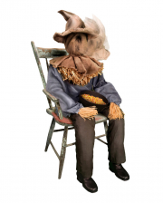 Sitting Scarecrow With Snap Head 