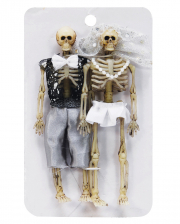 Skelettiertes Brautpaar 15cm 