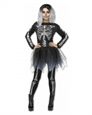 Skeleton Ladies Costume Silver 