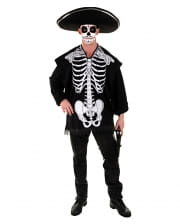Halloween Poncho Skelett 