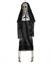 Skeleton Nun Hanging Figure 40cm 