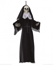 Nonne als Skelett Hängefigur 
