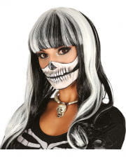 Skeleton Wig Black-white 