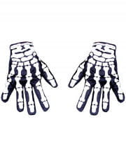 Kostümhandschuhe mit Skeletthand