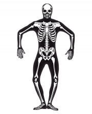 Skelett Skinsuit nachtleuchtend 