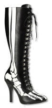 Skeleton boots with laces 