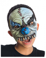 Smiles Horrorclown Halbmaske für Kinder 