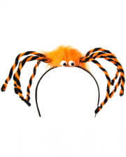 Haarreifen mit oranger Spinne