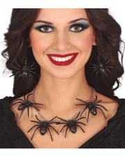 Spider Necklace & Earrings Set 