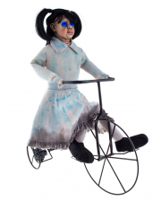 Spooky Ghost Girl On Bike 