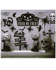 Unheimliche Halloween Wandsticker 16-teilig