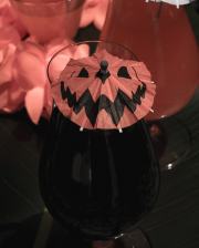 Spooky Pumpkin Cocktail Umbrella 15 Pcs. 