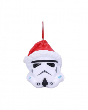 Stormtrooper mit Nikolausmütze Weihnachtskugel Star Wars 