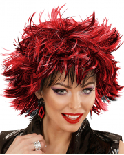 Steamy Wig Black-red For Halloween 