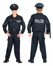 Polizisten Kostüm Blau für Kinder 