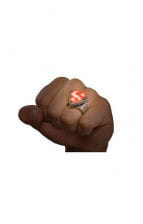 Superman Symbolring mit LED
