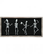 Wandbild feiernde Skelette 20cm 