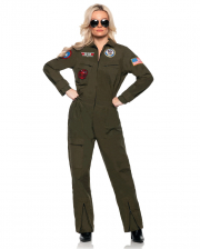 Top Gun Kostümanzug Damen Jet Pilot 