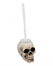 Skull Toilet Brush Holder With Brush 16cm 