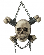 Totenkopf mit Knochen zum Aufhängen