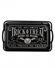 Vintage Halloween Wooden Tray "Trick Or Treat 