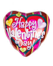 Happy Valentine`s Day Kunterbunter foil balloon