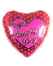 Happy Valentines Day Foil balloon with dots 