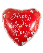 Happy Valentine`s Day heart foil balloon 